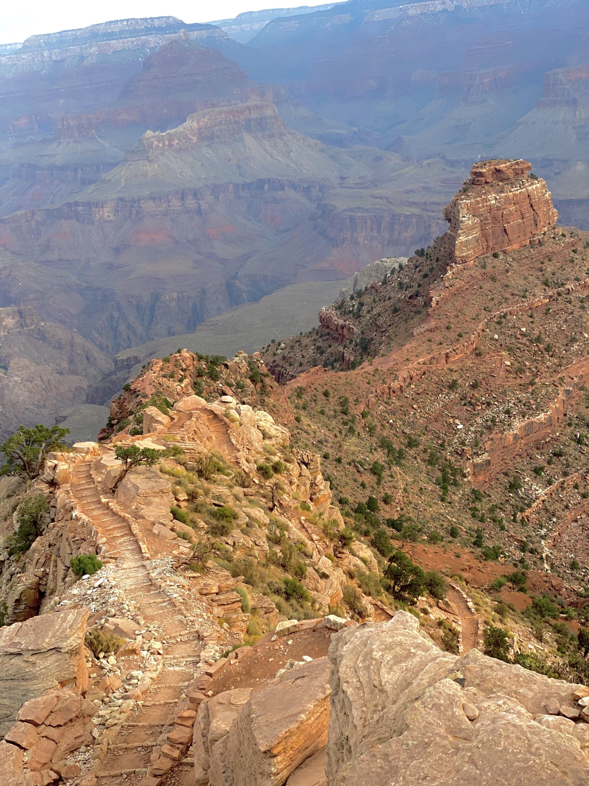 Trail in the Grand Canyon disappearing into distance