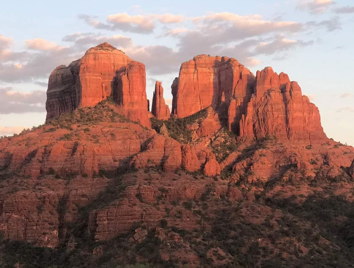 Red Rock Formation at Sunset