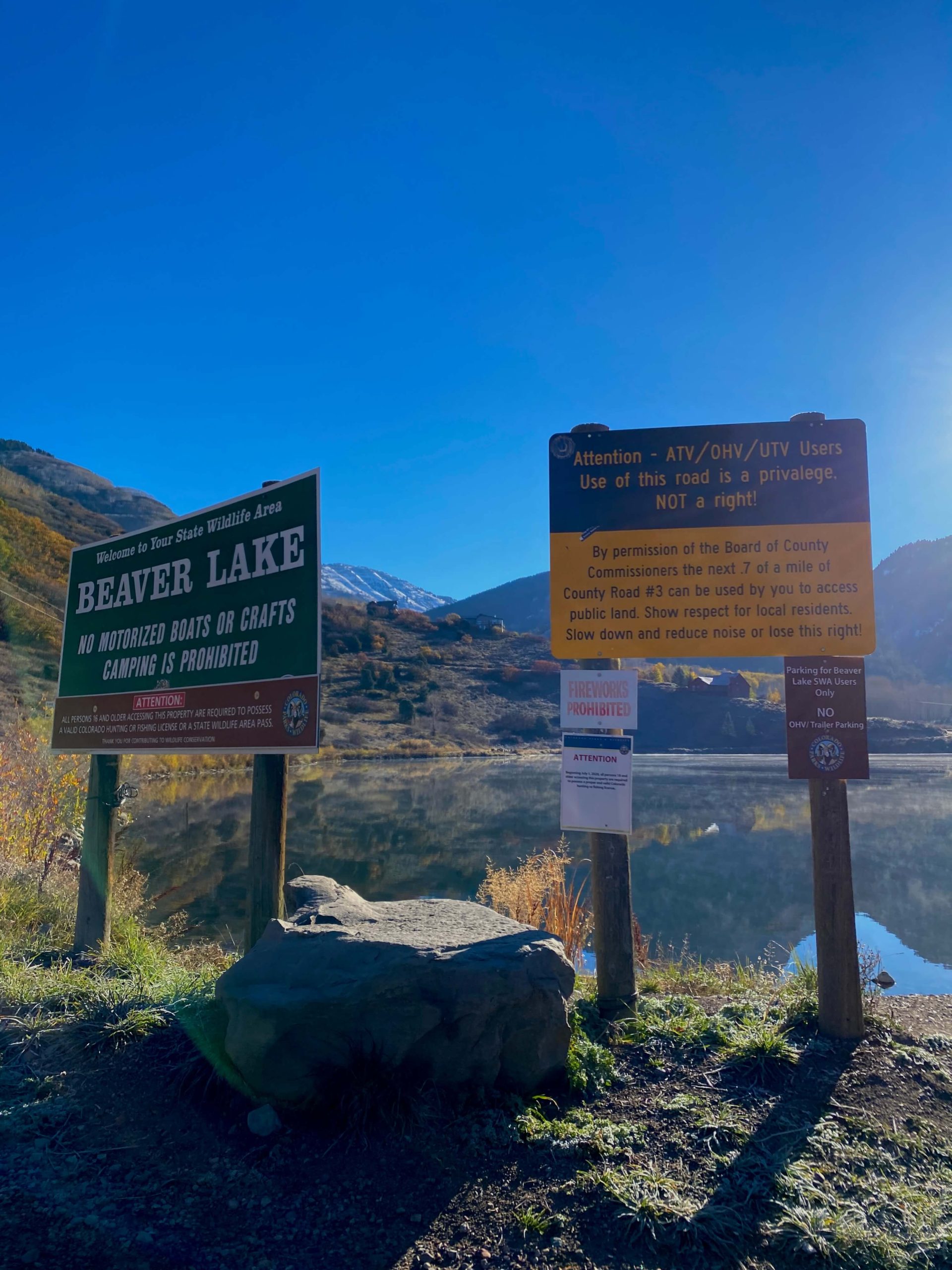 Beaver Lake Signs