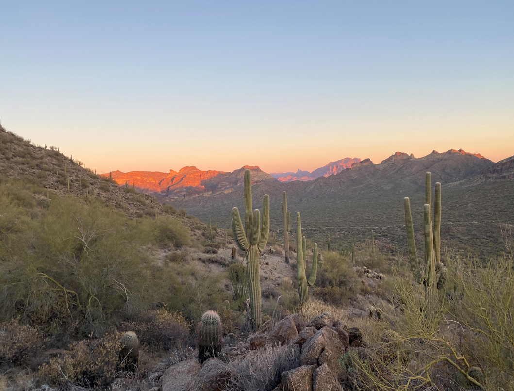 Desert Mountains at Sunset