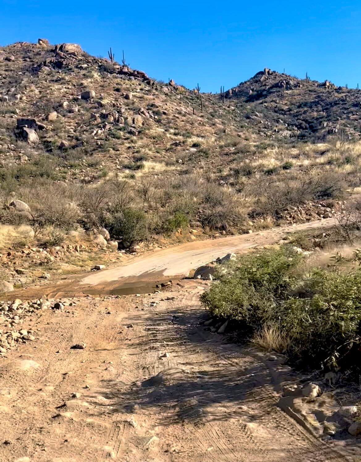 Wash in a Dirt Road