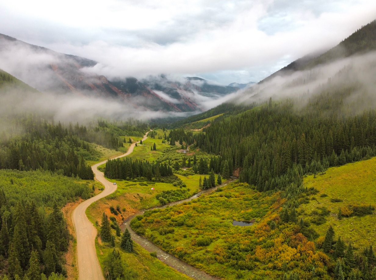 Road to South Mineral Fork Creek