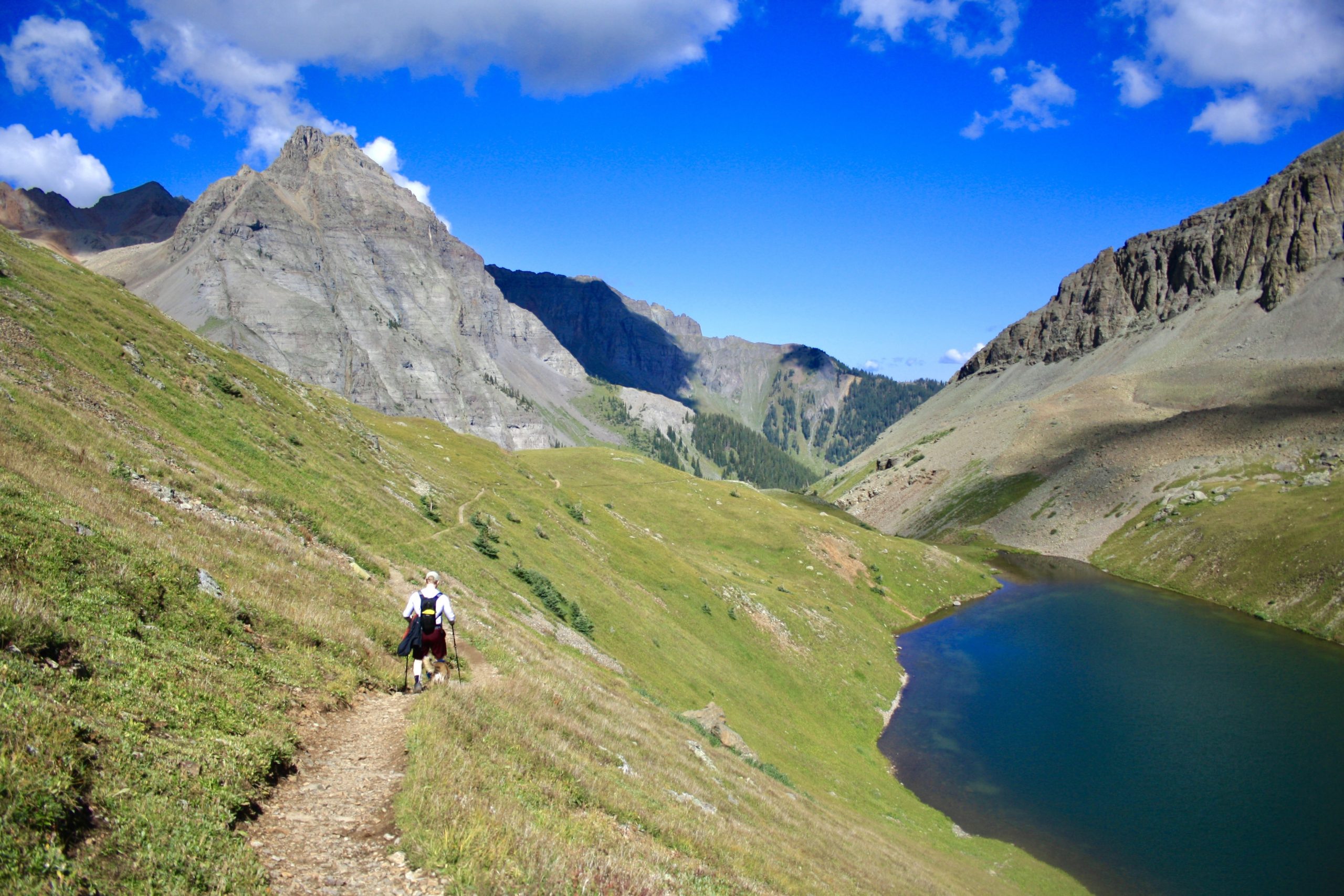 Blue Lake in the Mountains