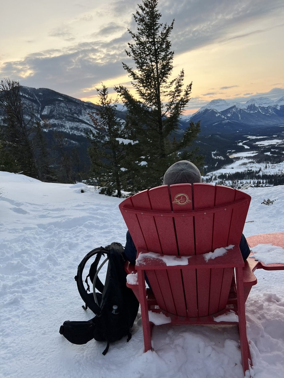 Hiking in Banff in Winter