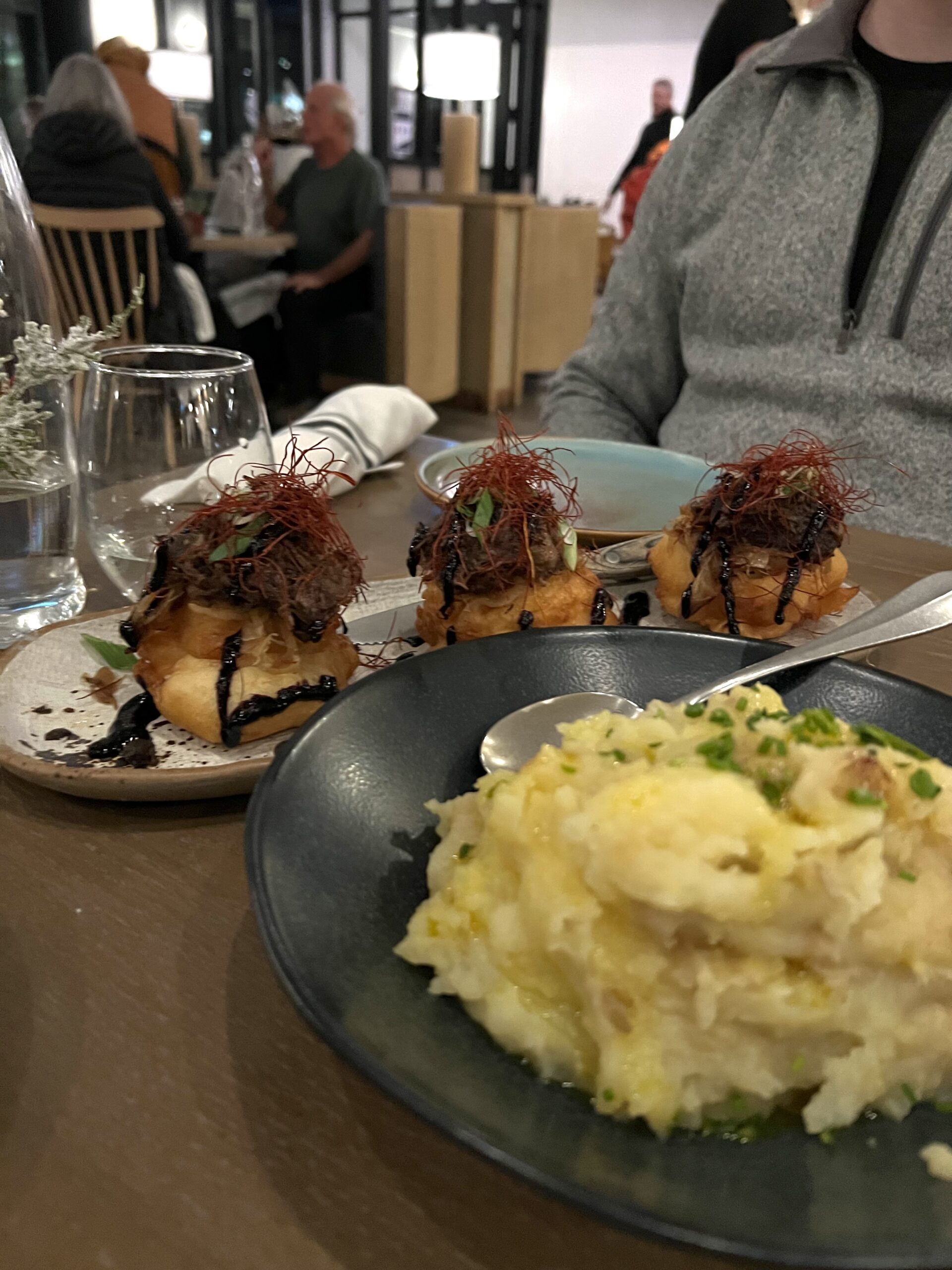 Mashed Potatoes and a Bison Meal