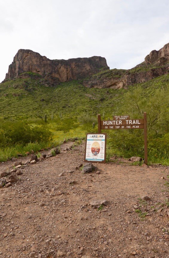 Trailhead for Picacho Peak