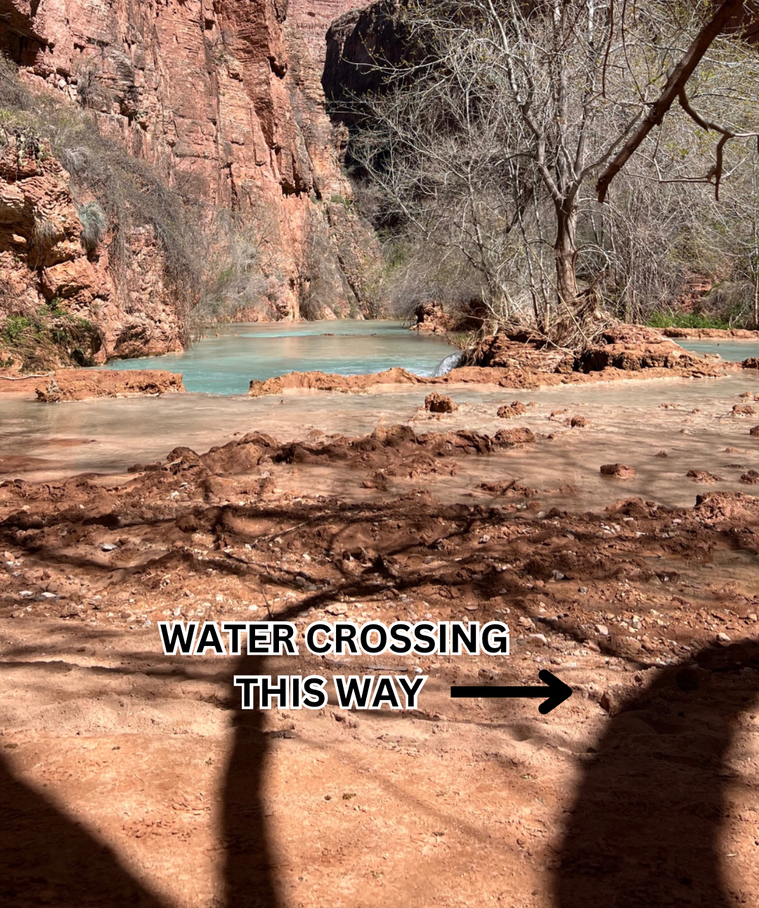 water crossing in havasupai