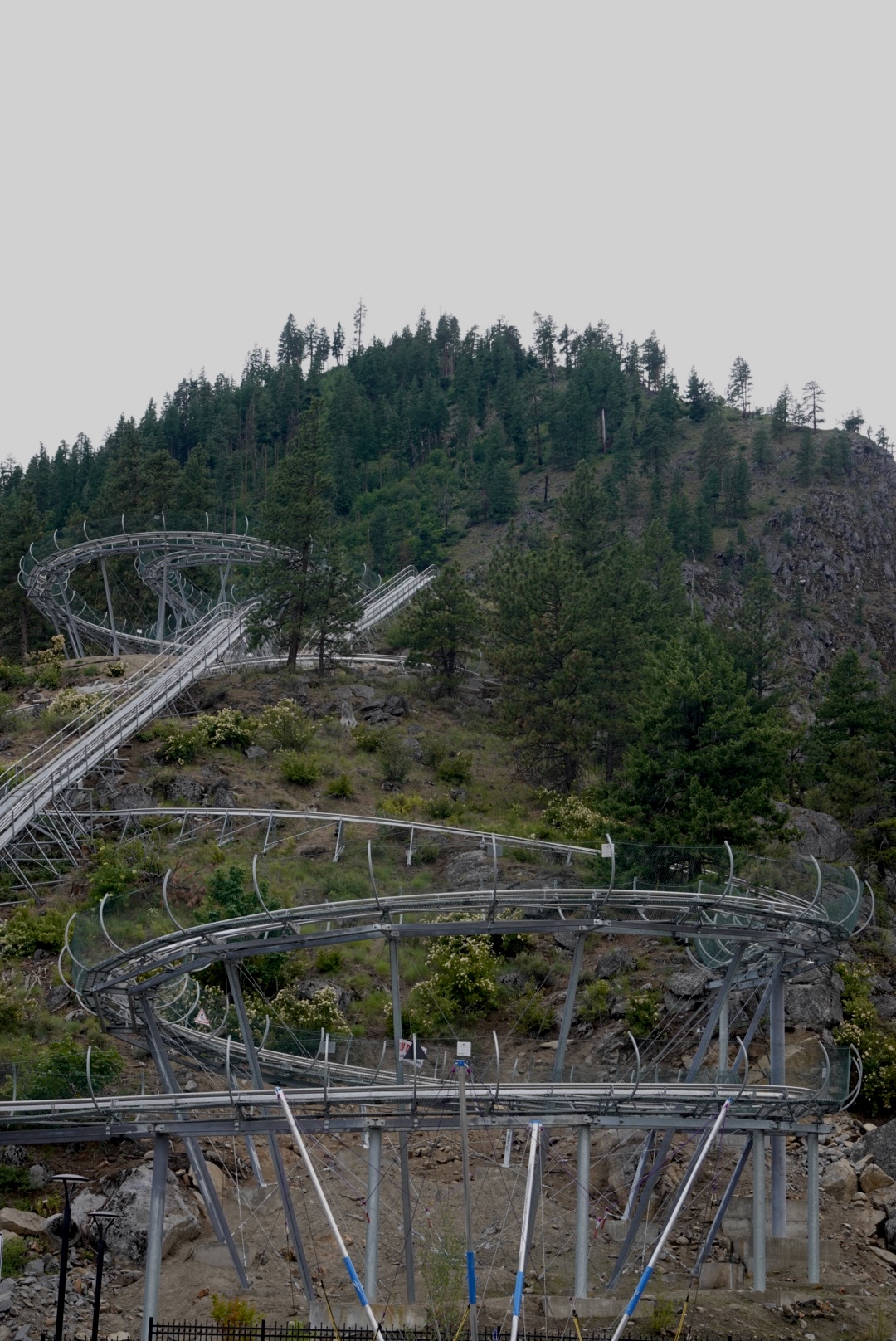 roller coaster in the mountains