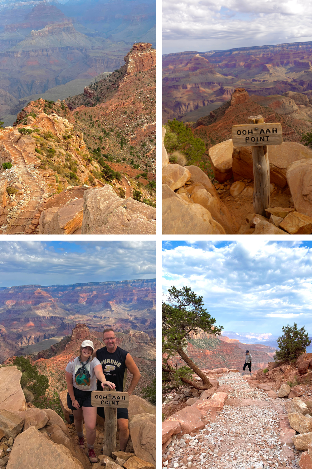 multiple photos of south kaibab