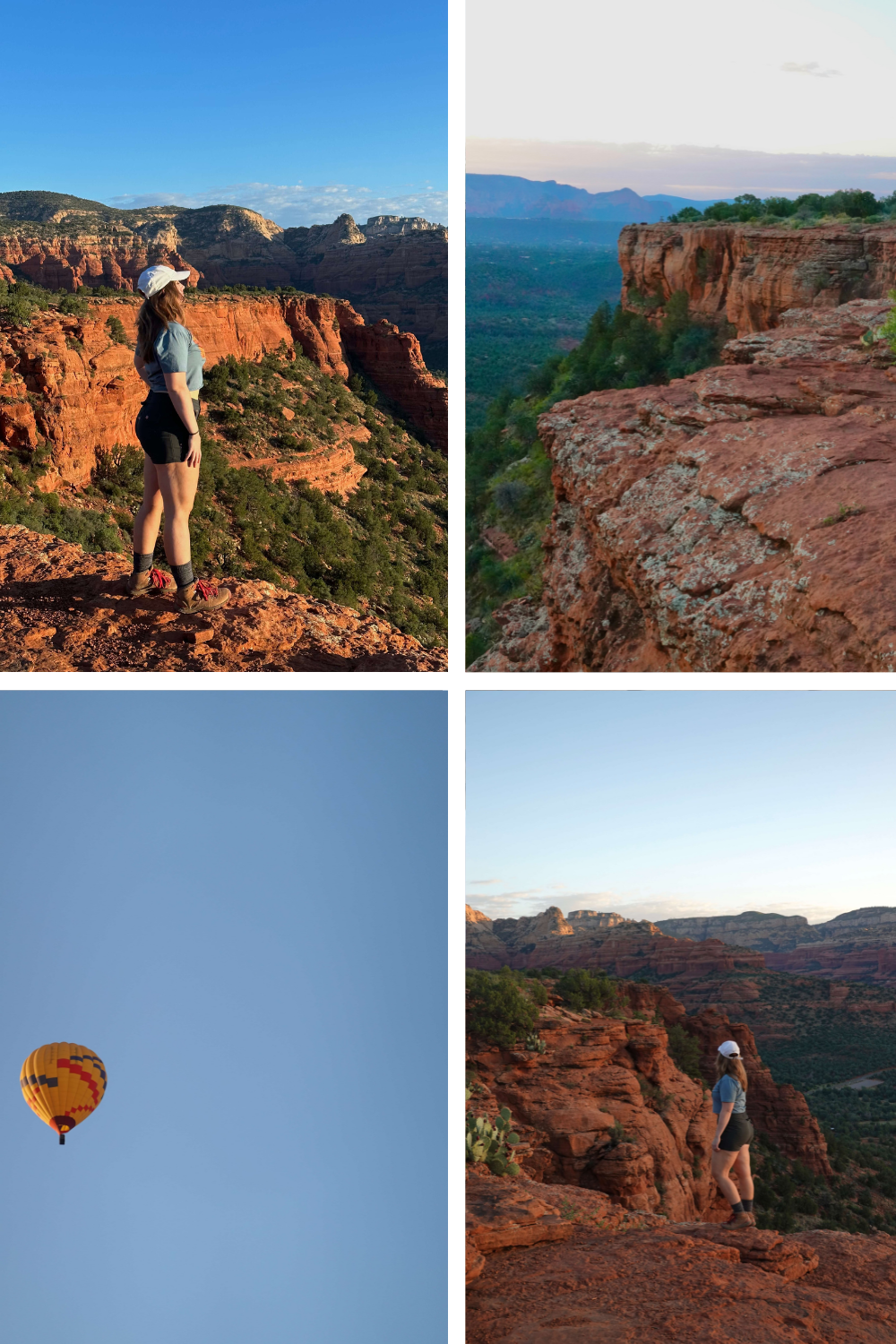 Watching Hot Air Balloons at the Top of a Sedona Mountain