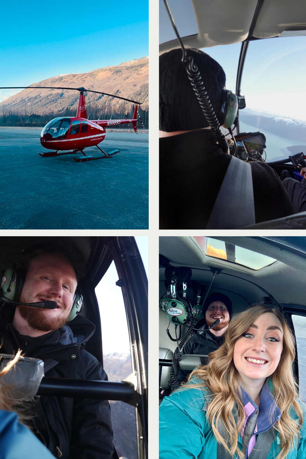 getting onto a helicopter in alaska