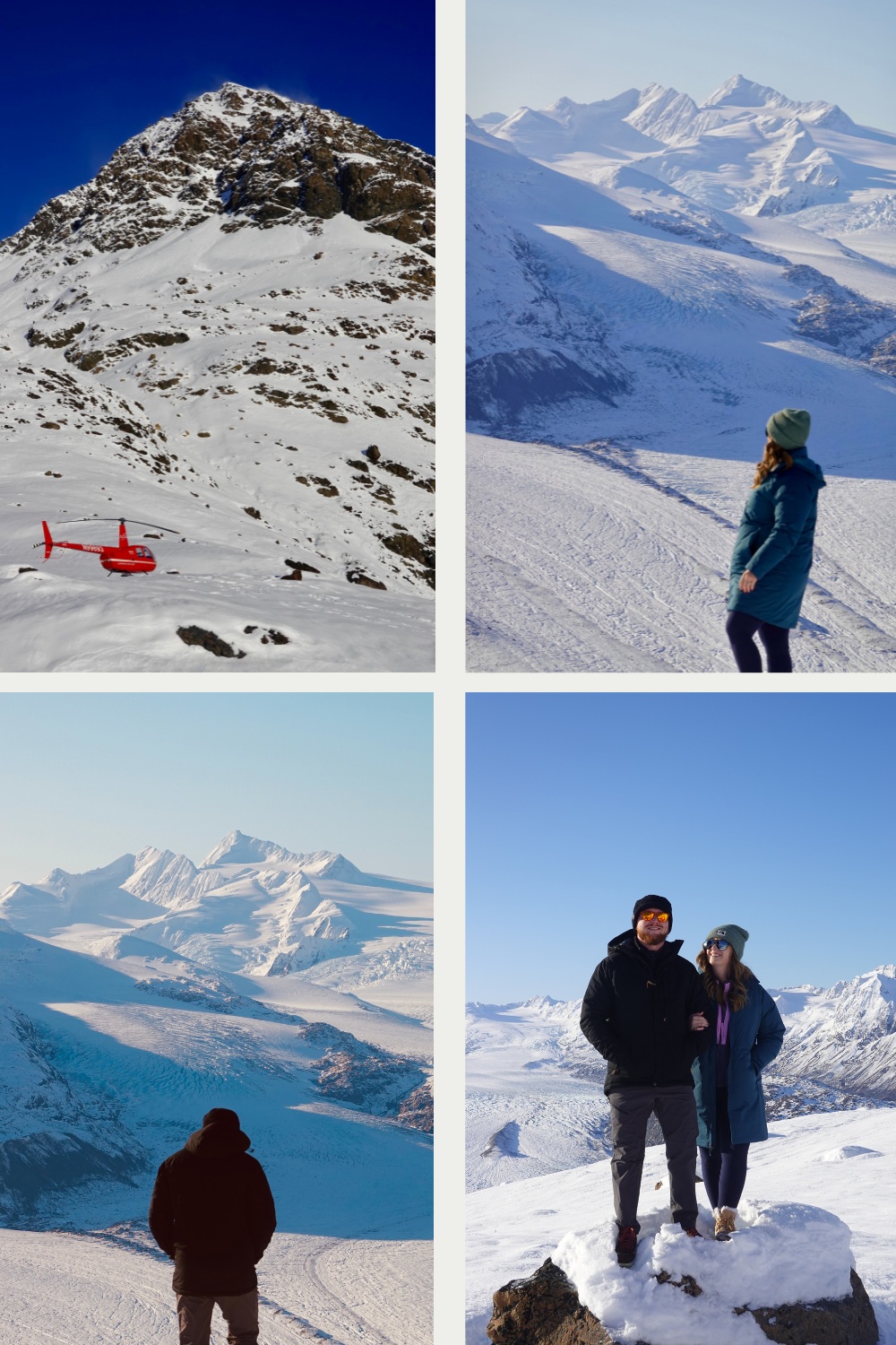 Alaska Helicopter Tour- Landing on the Mountain