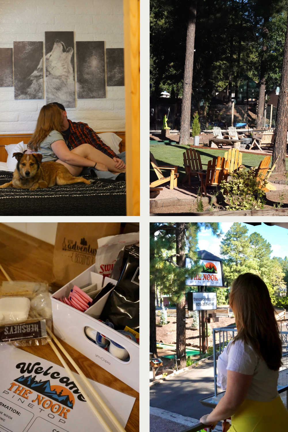 stay in pinetop at the nook in arizona