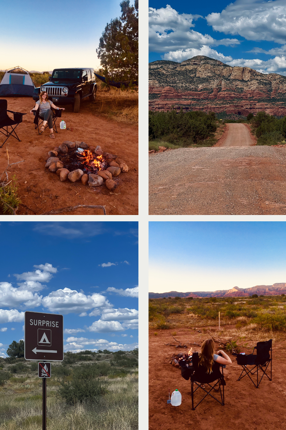 sedona camping in the summer