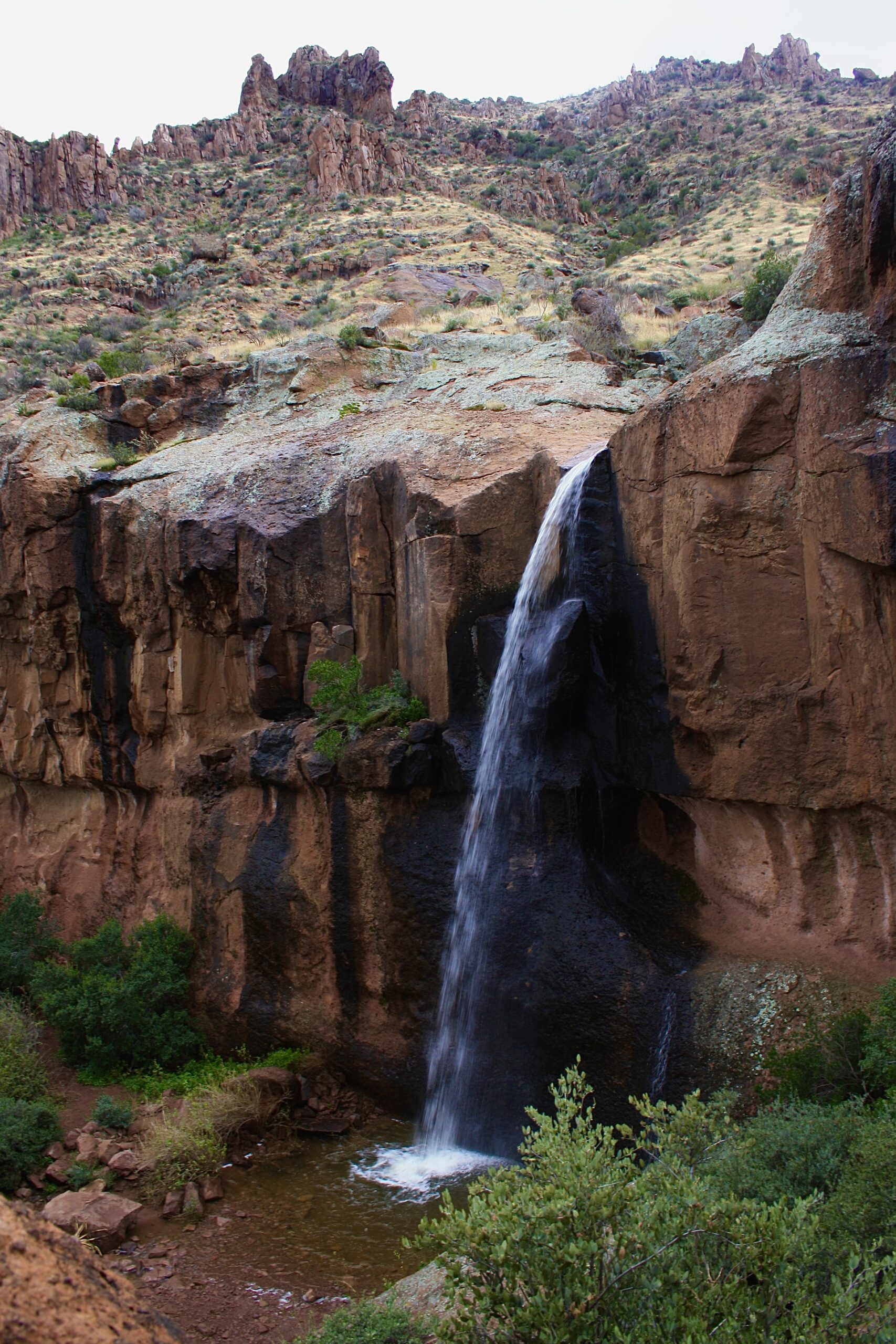 waterfall in the desert