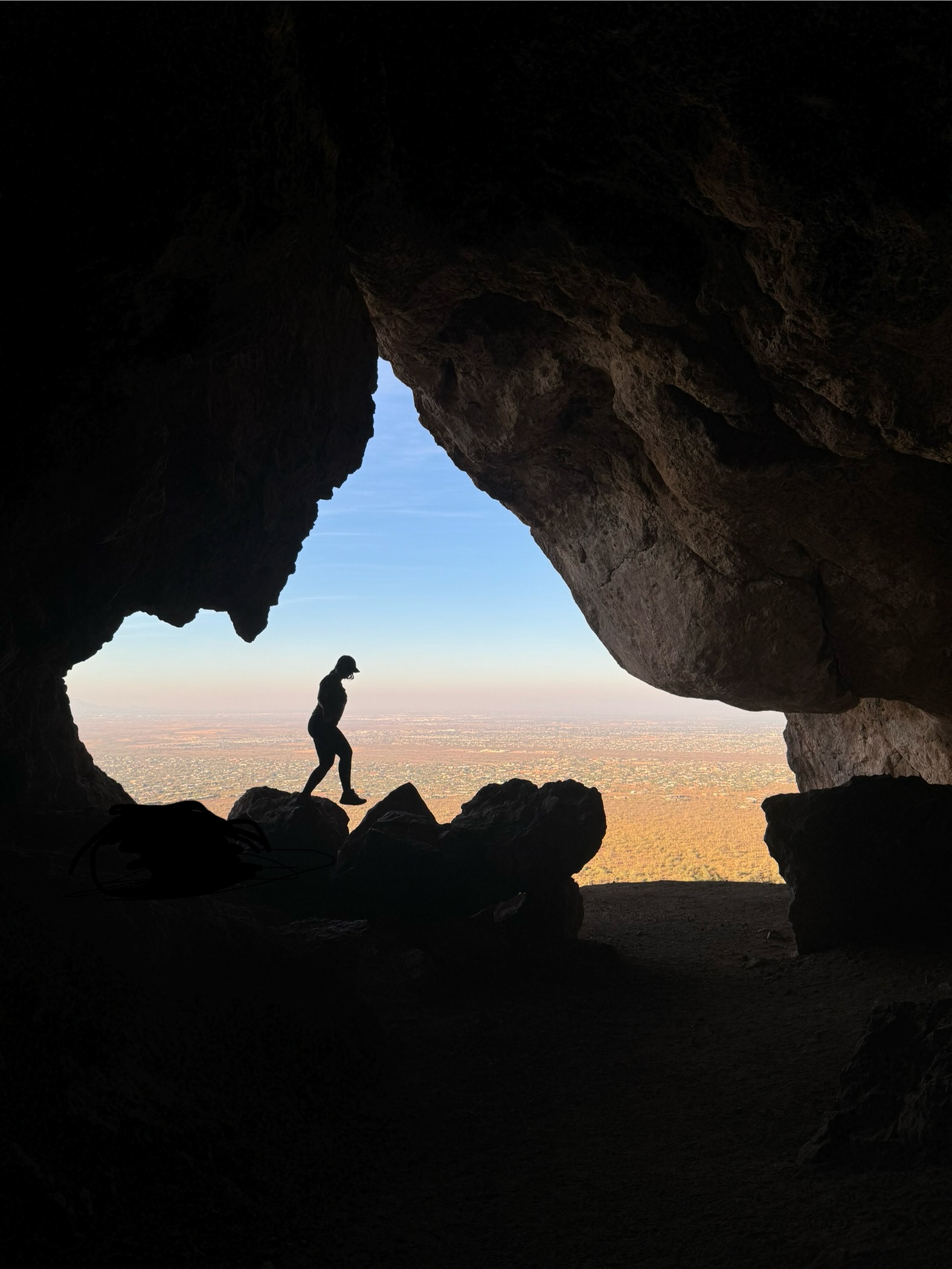 cave in the superstition mountains