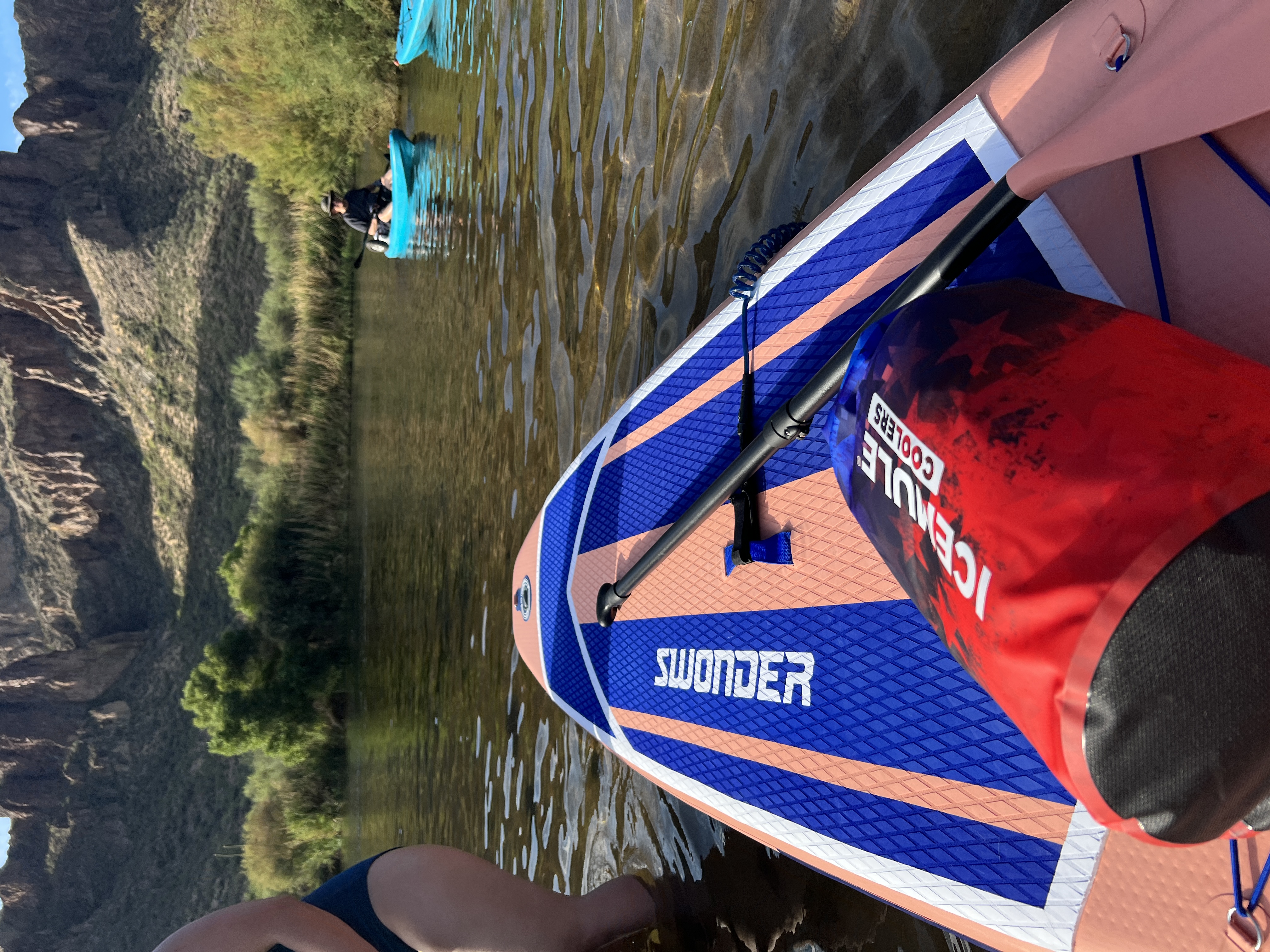 my paddleboard and cooler for the salt river