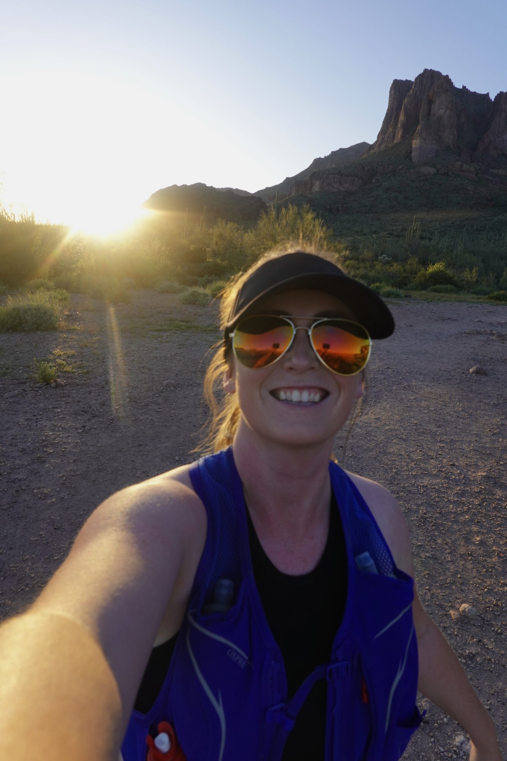 selfie in the superstition mountains
