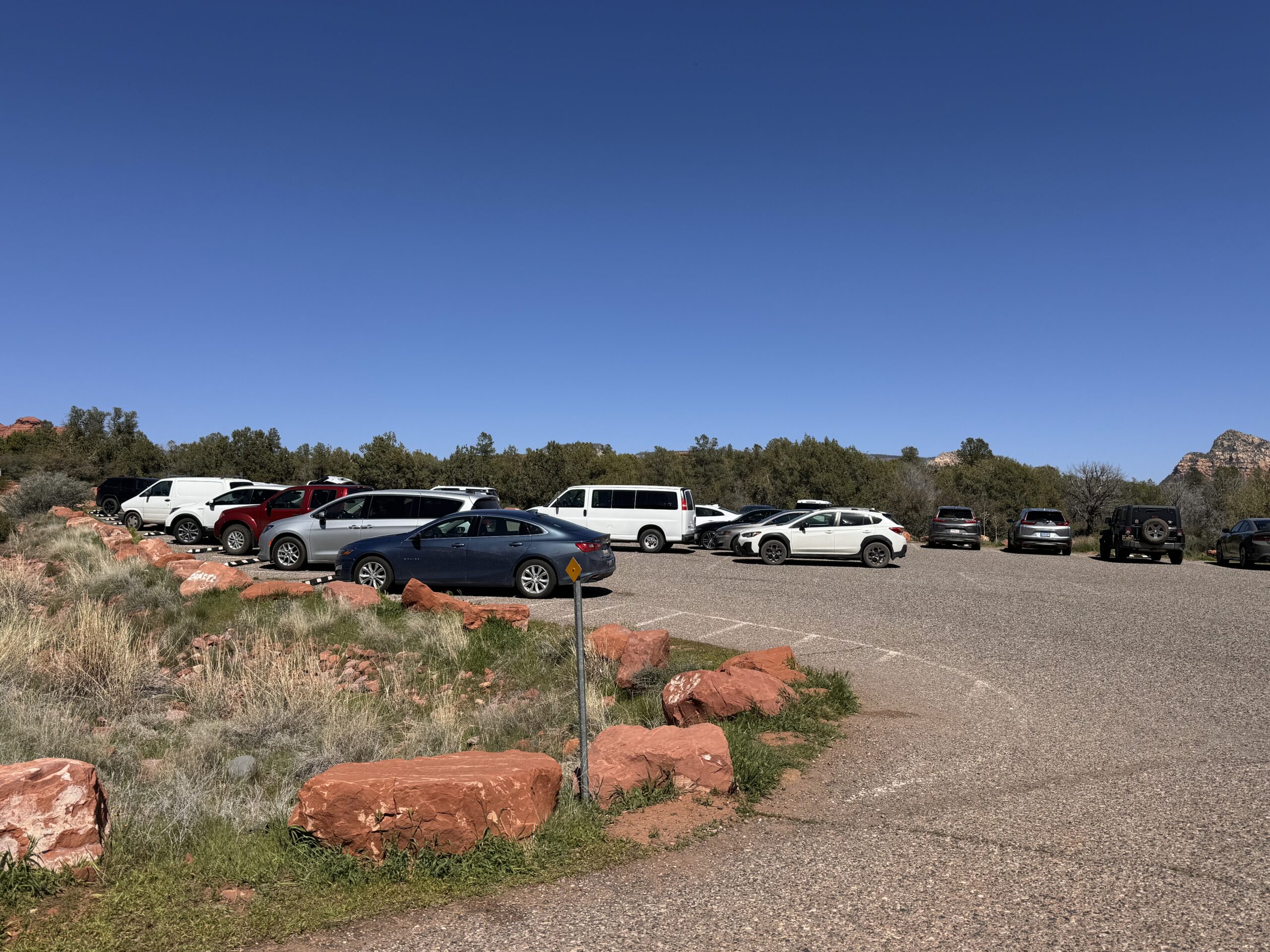 Parking lot for fay canyon trail