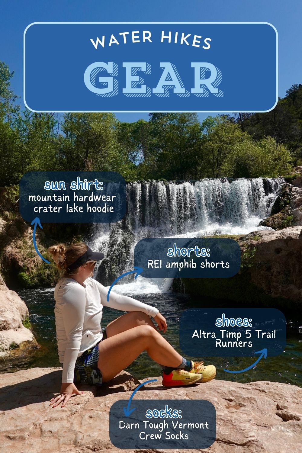 photo of gear for water hikes