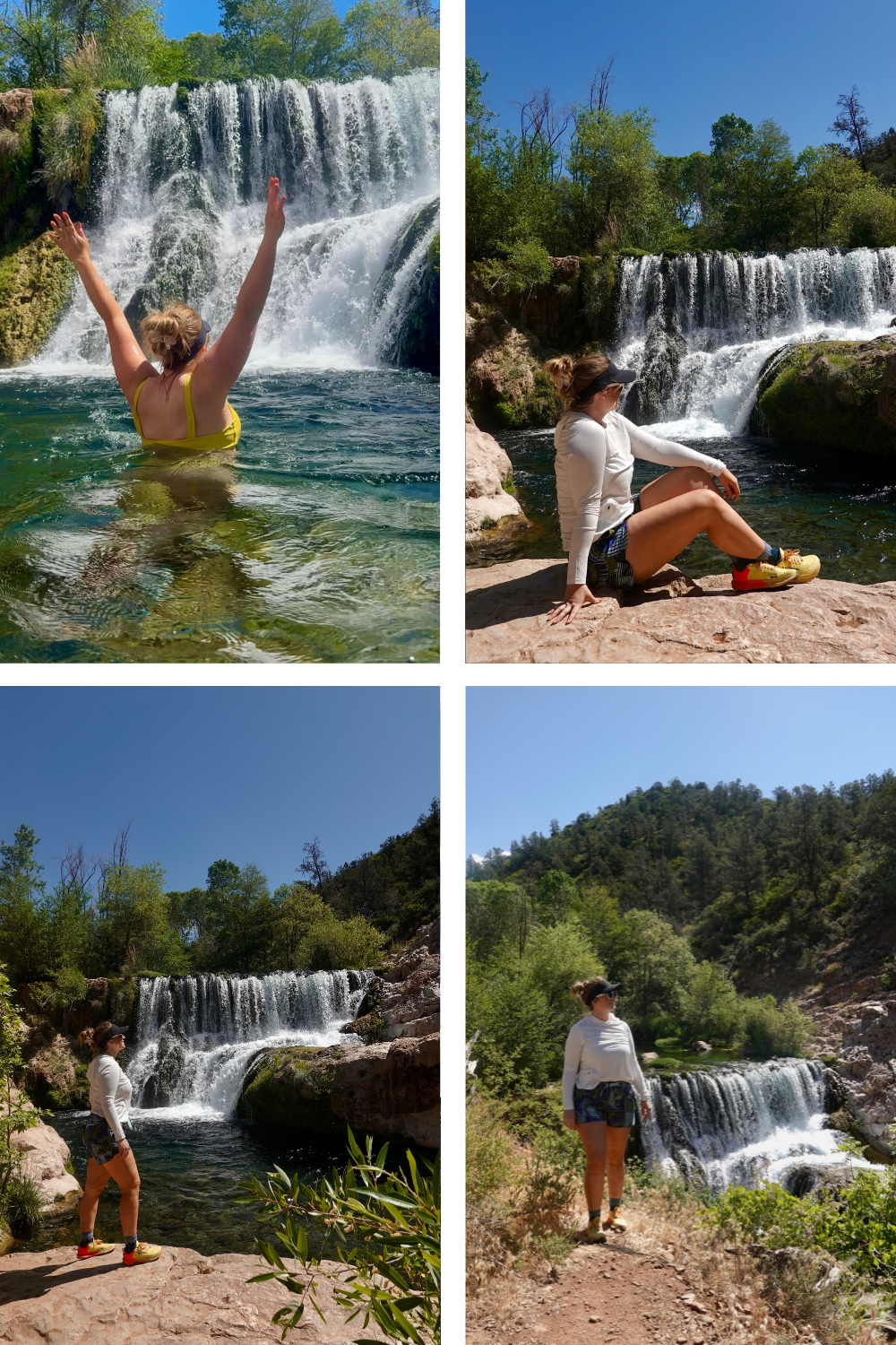 multiple photos of fossil springs in arizona