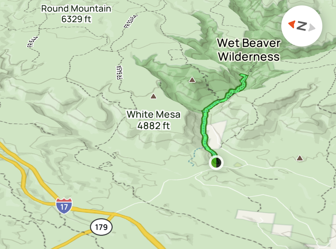 Elevation Map of The Bell Trail