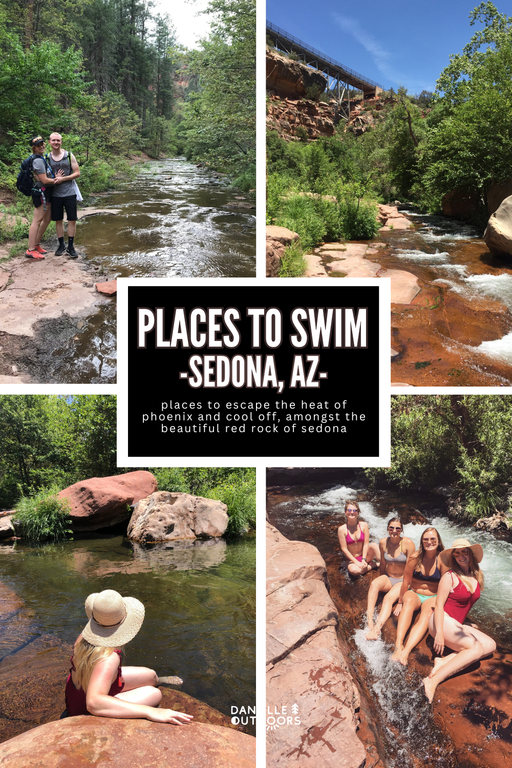 pinterest pin of places to swim in sedona arizona