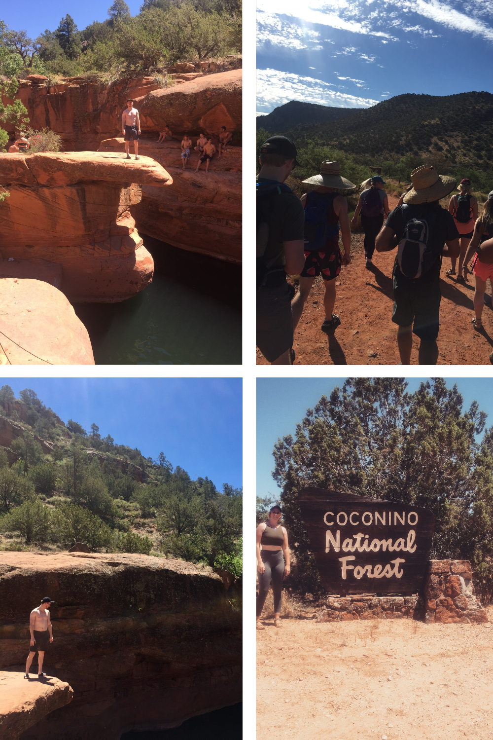 photos of a water hole in sedona