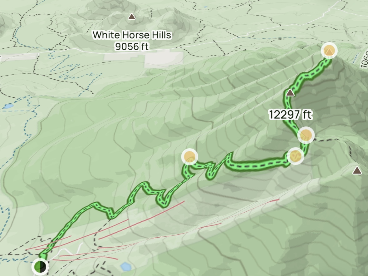 elevation map to humphreys peak