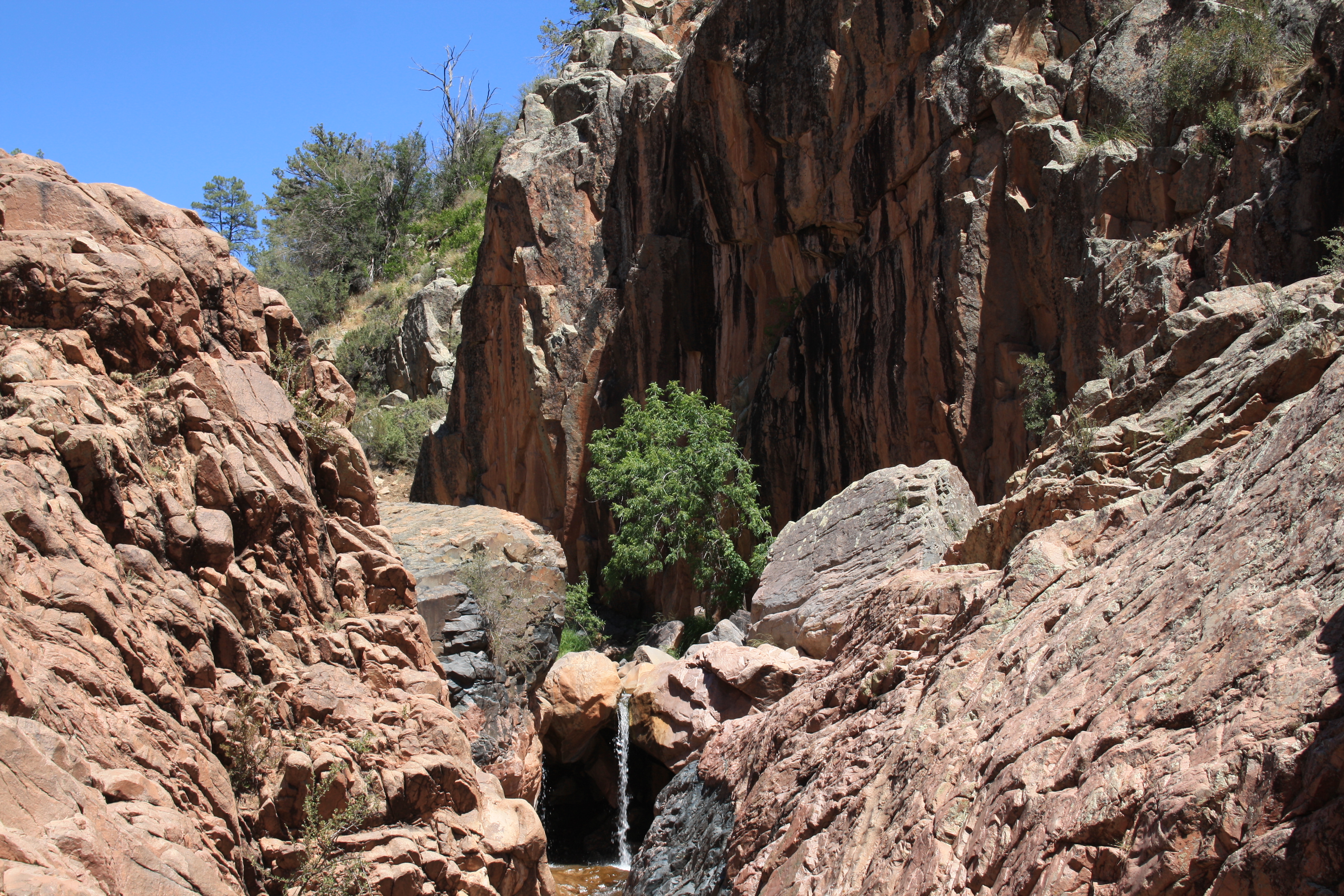 photo of a waterfall within the canyon