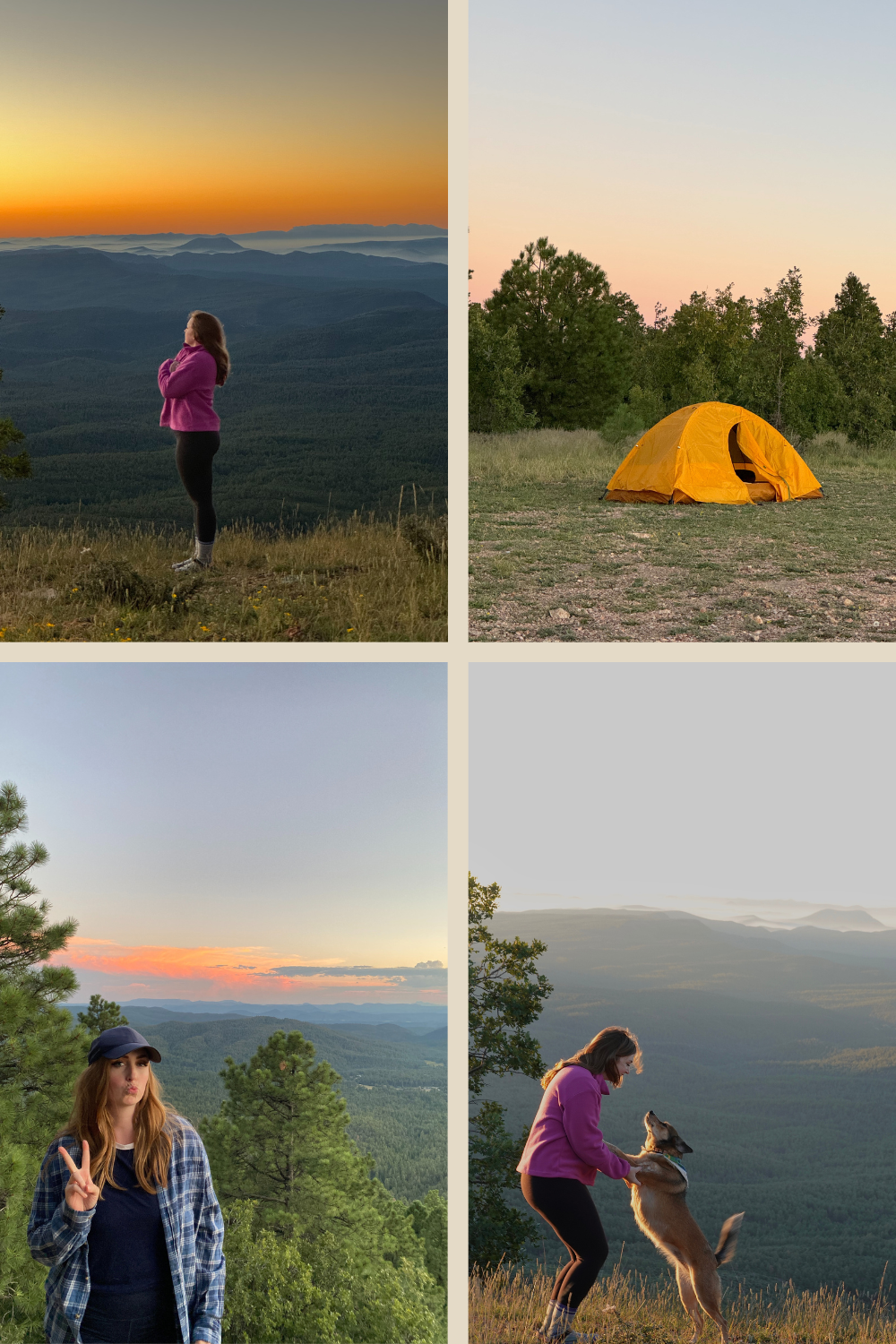 Photos of a Tent and camping at sunset