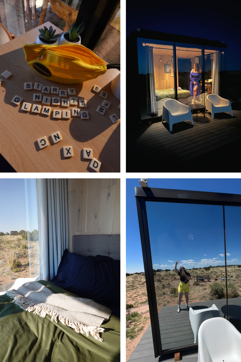 photos of a glass house near the grand canyon