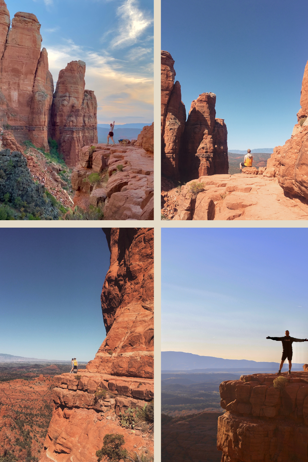 photos of the top of cathedral rock in sedona