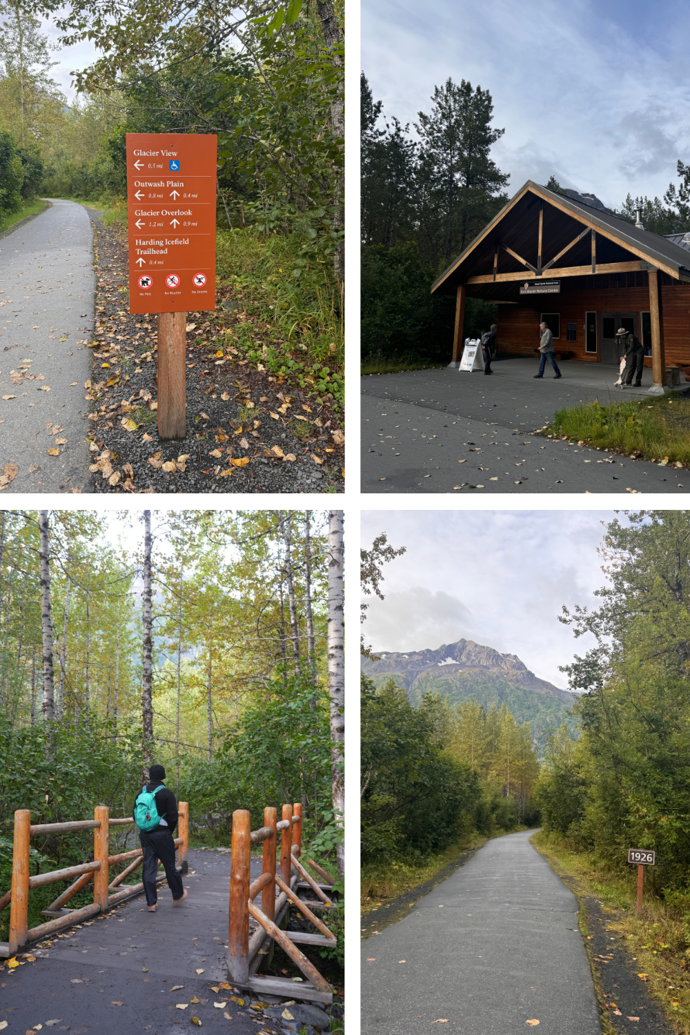 photos of a hike in alaska in fall