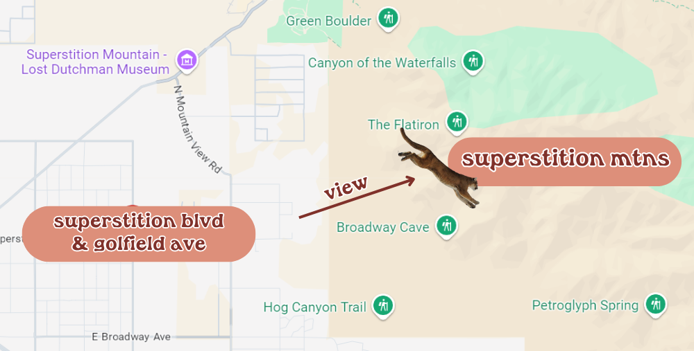 map of the cougar shadow