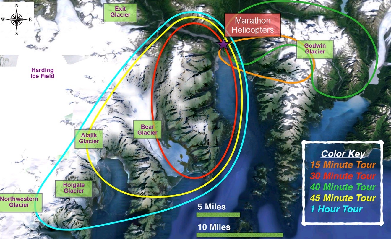 map of helicopter routes