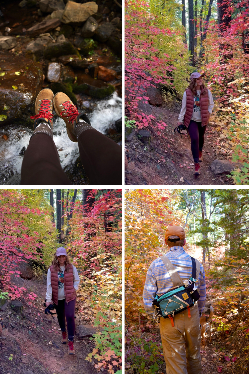 photos of hiking outfits during fall