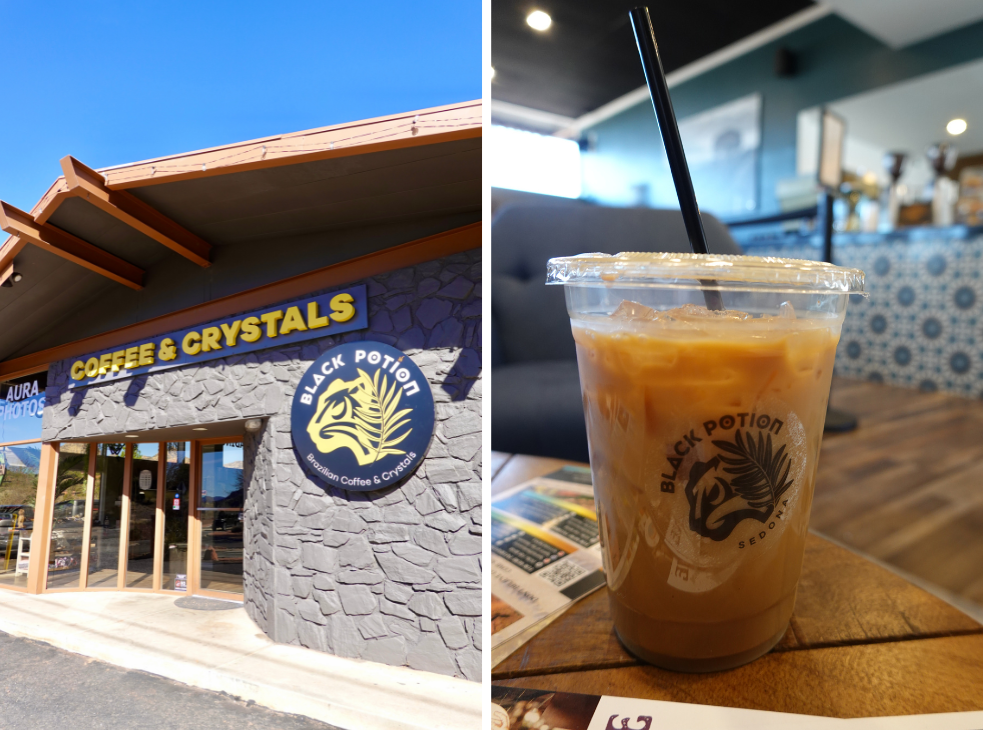 photos of a coffee shop in sedona