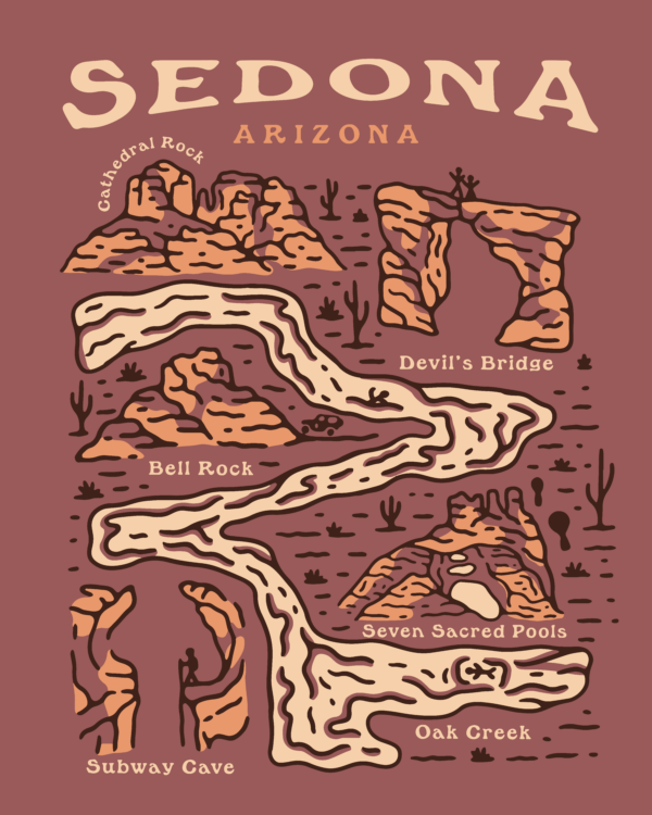 Sedona Landmark T-Shirt - Image 3