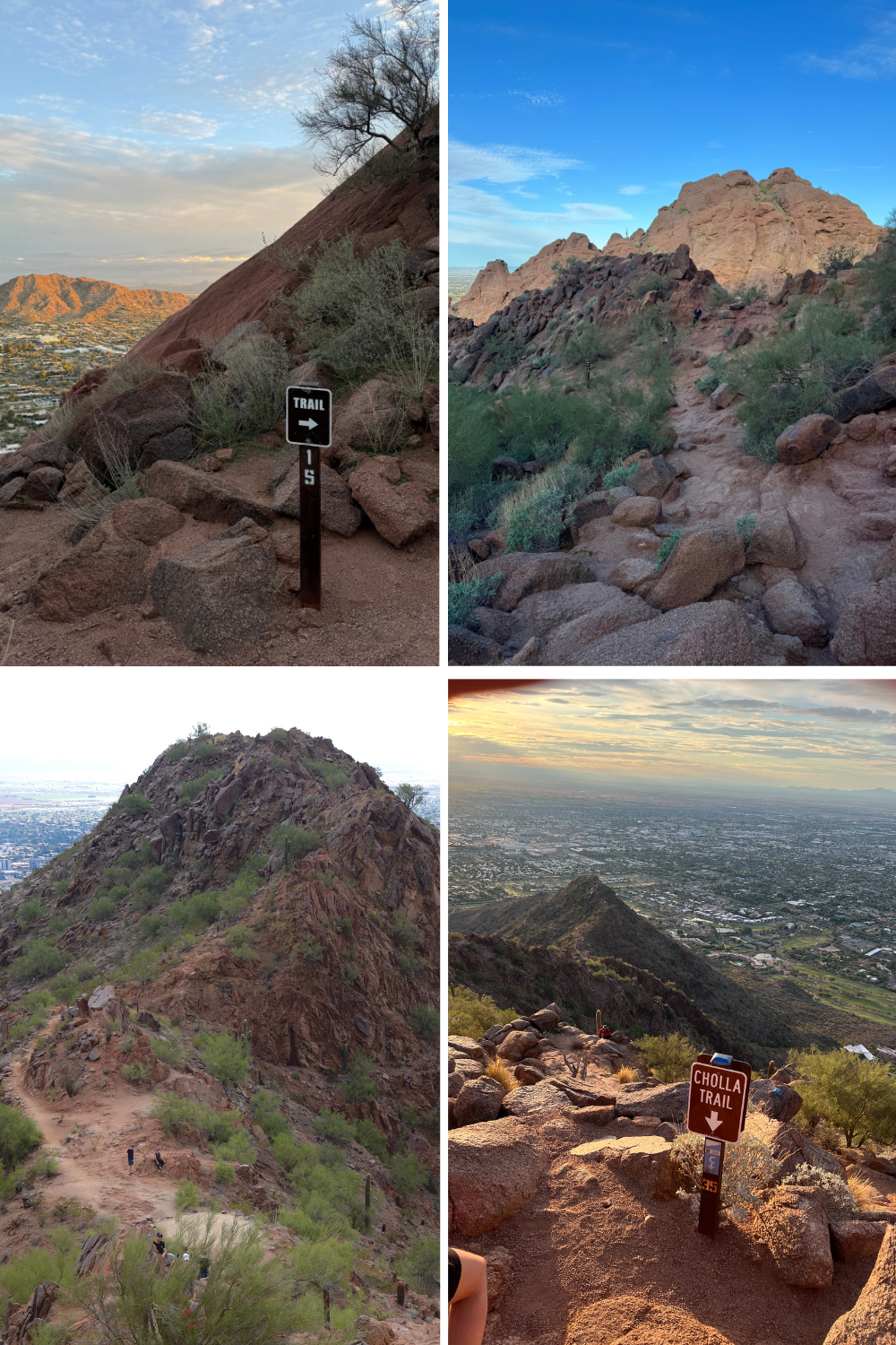 cave on camelback mountain overlooking the city