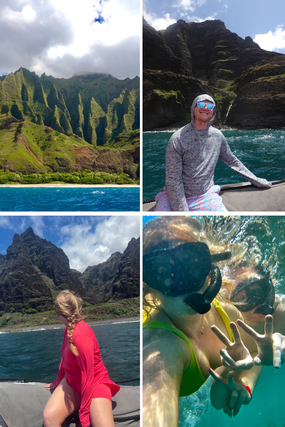 na pali coast tour photos of people on a raft tour of the na pali coast in kauai