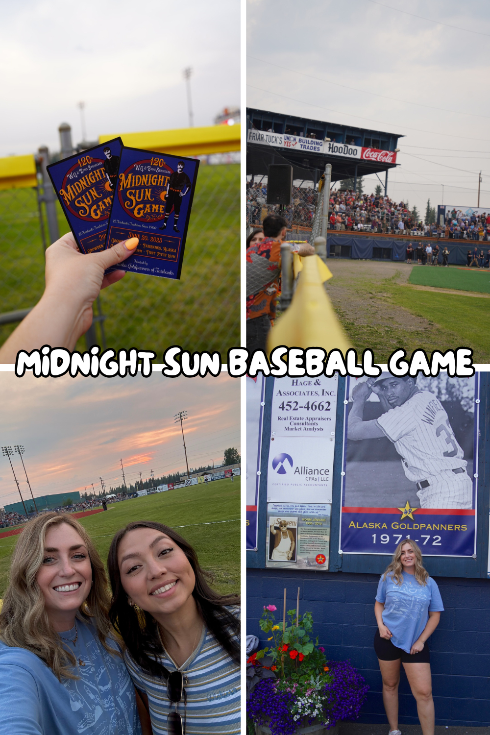 photos of the midnight sun baseball game in fairbanks alaska