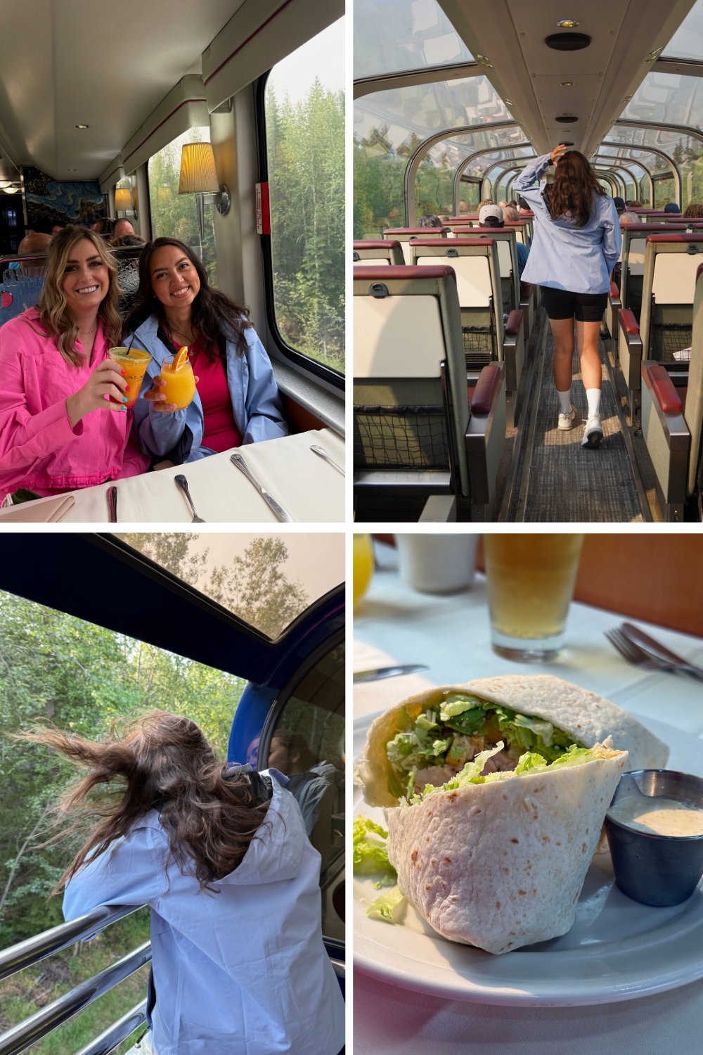 photos of two girls on the alaska railroad