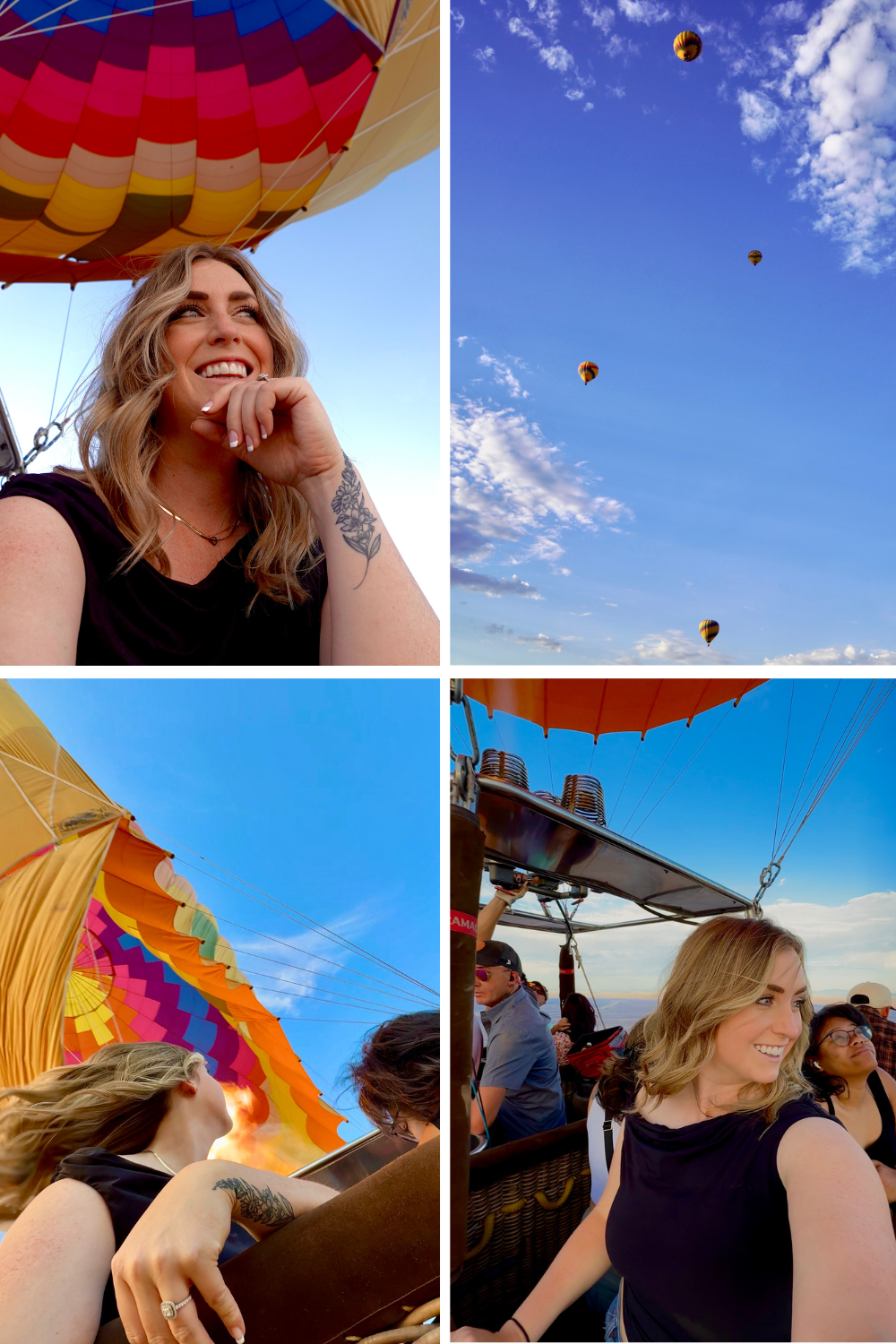 photos during a hot air balloon tour in phoenix