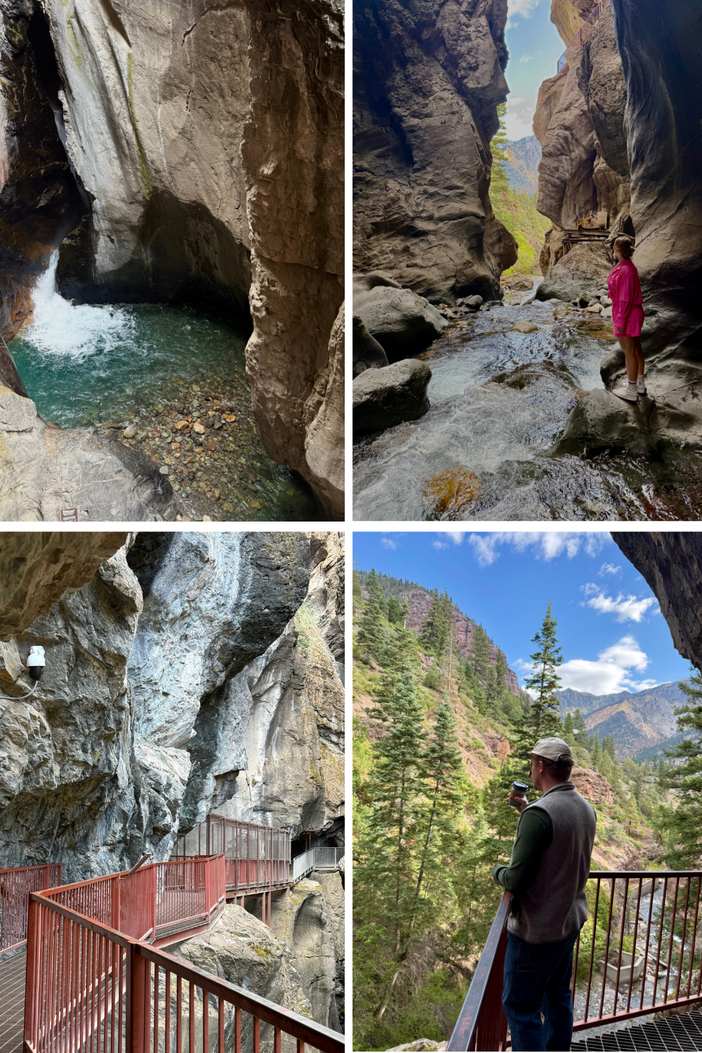 photos of box canyon falls in ouray colorado
