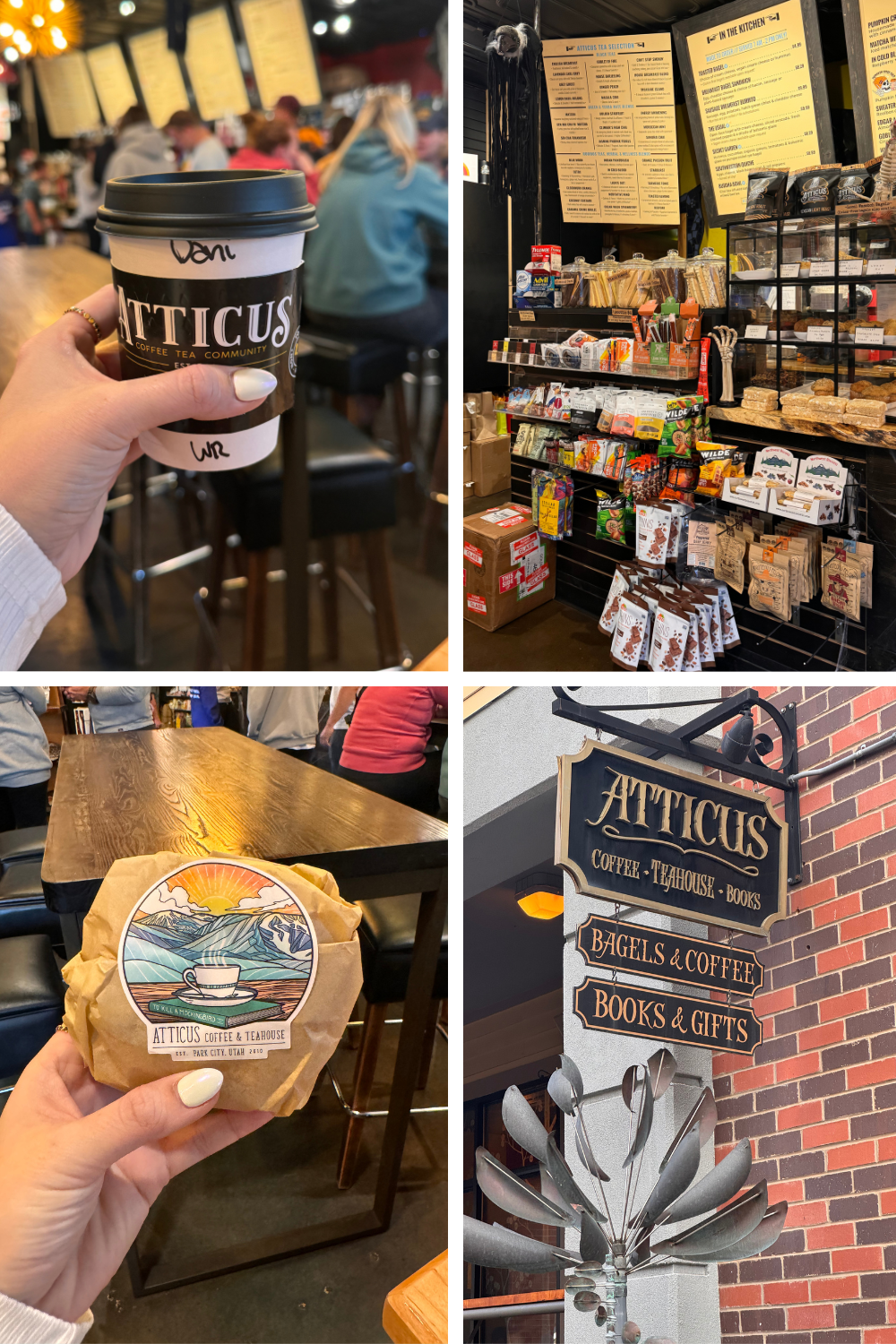 photos of a coffee shop in park city