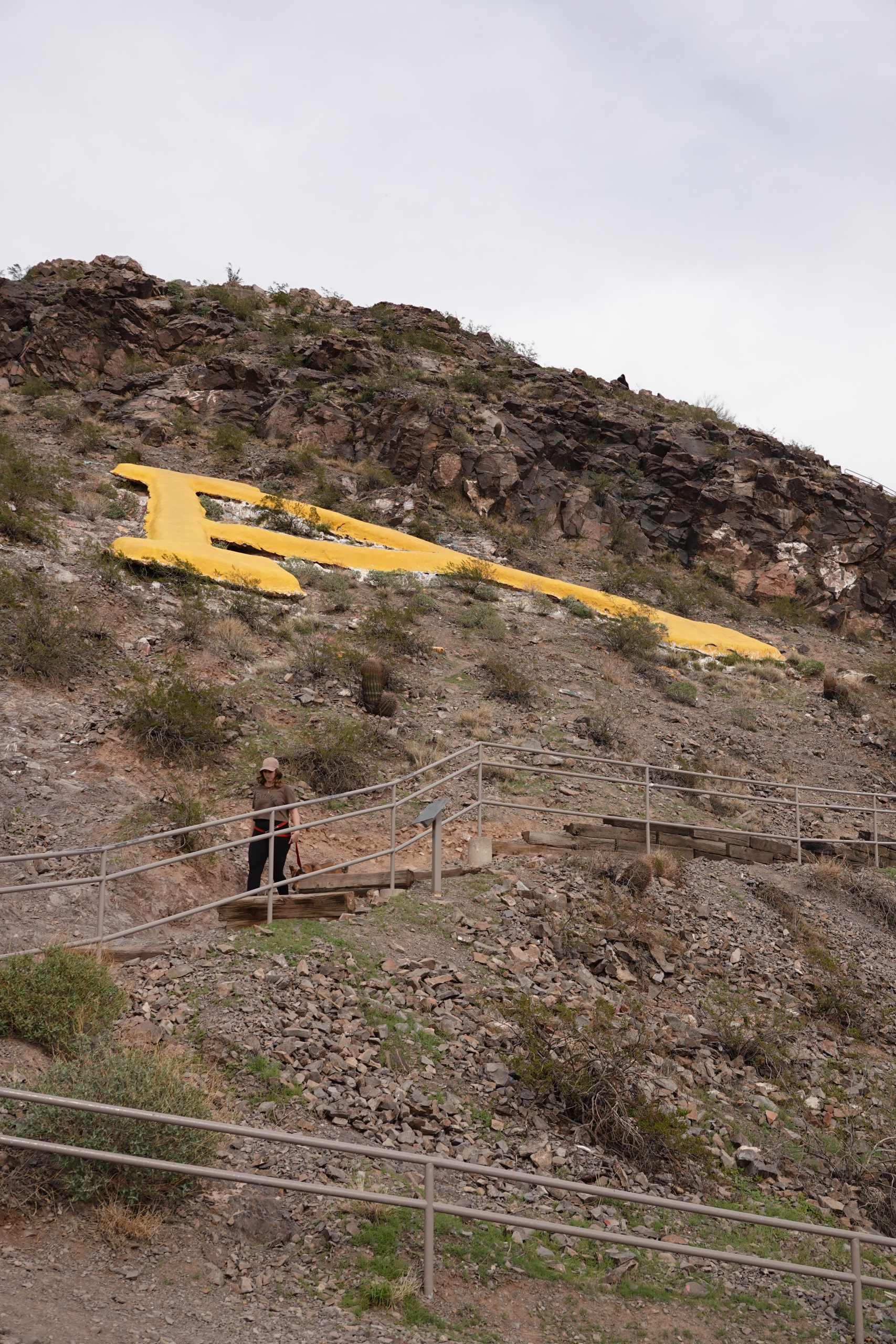 photo of a girl hiking a mountain in tempe