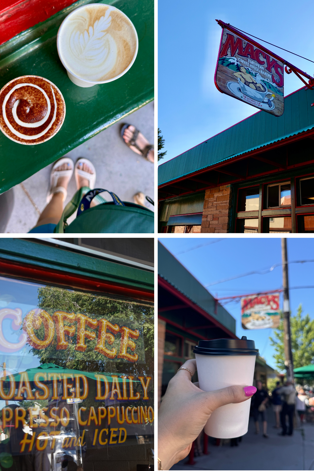 photos of a coffee shop in flagstaff