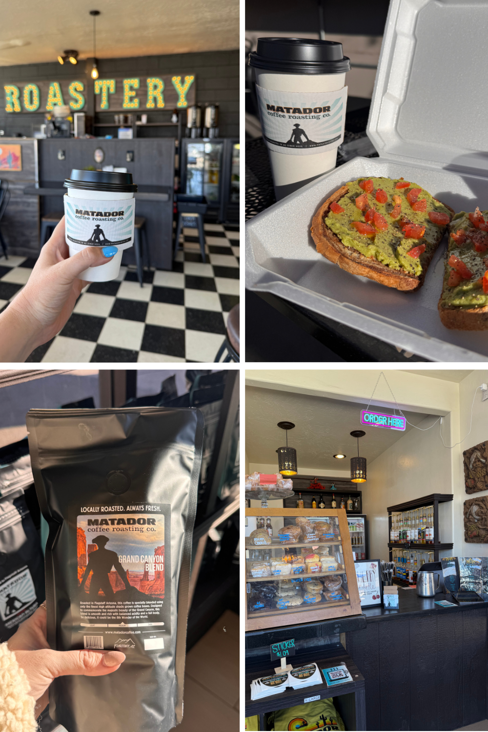 photos of matador coffee roasters in flagstaff