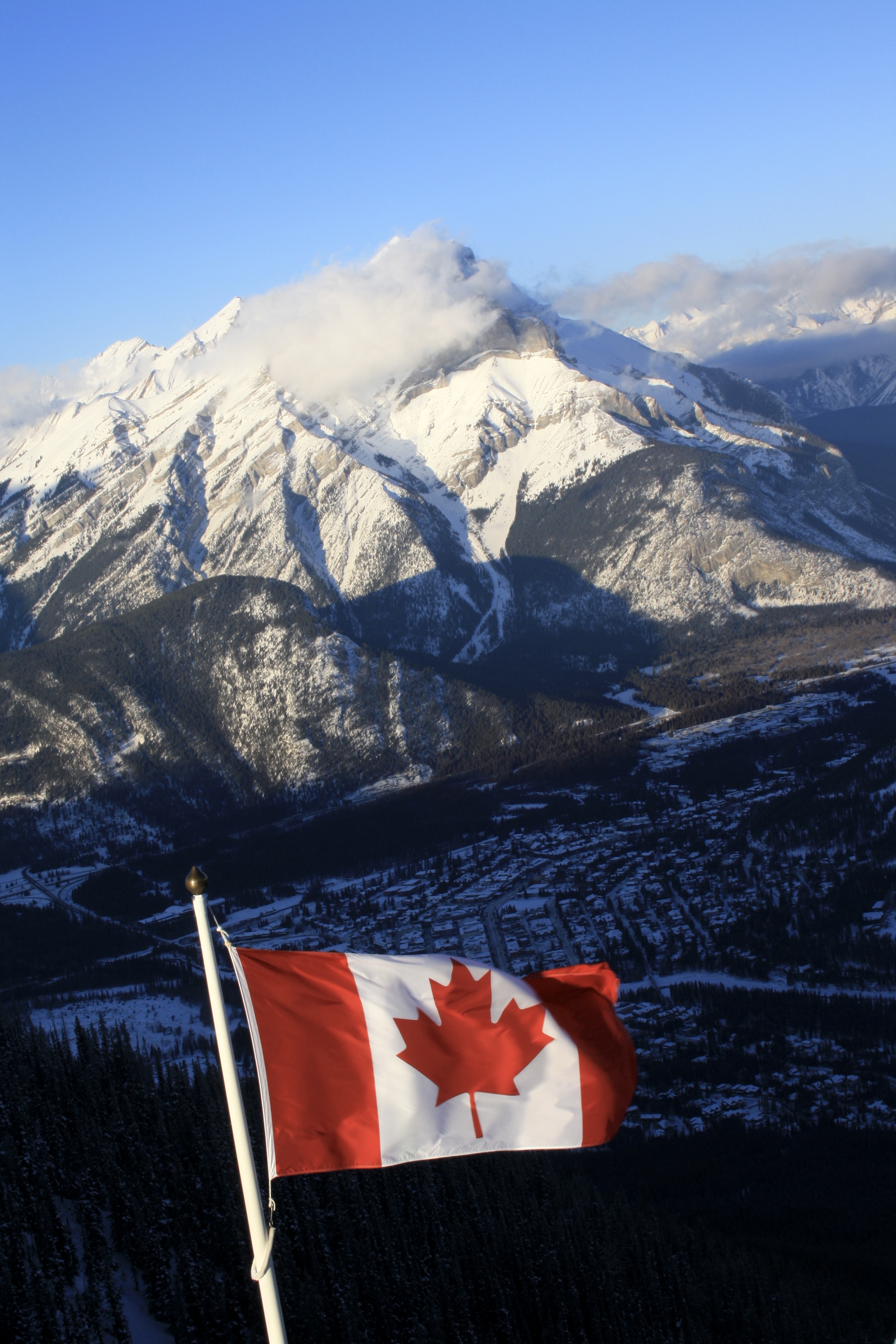 banff in winter- flag